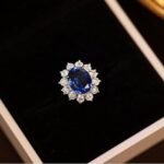 Princess Diana Ring, 3.7ct Lab-Grown Blue Sapphire Ring - Image 5