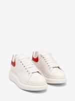Men's Oversized Sneaker in Off White/Red - Image 4