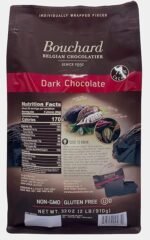 Bouchard Premium Belgian Dark Chocolate with 72% Cacao | Individually Wrapped Pieces (2 LB) - Image 2