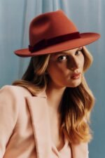 Atlantic Orange Felt Trilby
