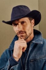 Dakota Cotton Cord Blue Hat - Image 6