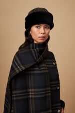Stowe Black Shearling Hat