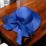 Satin Wide-Brim Hat: Elegant Bow, Derby, Wedding, Garden Party - Image 5